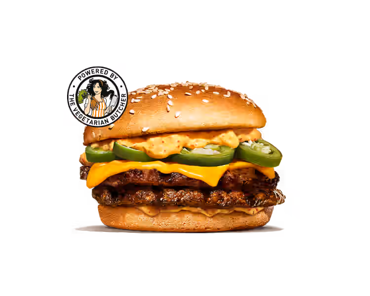 Plant-based Double Chili Cheese Burger